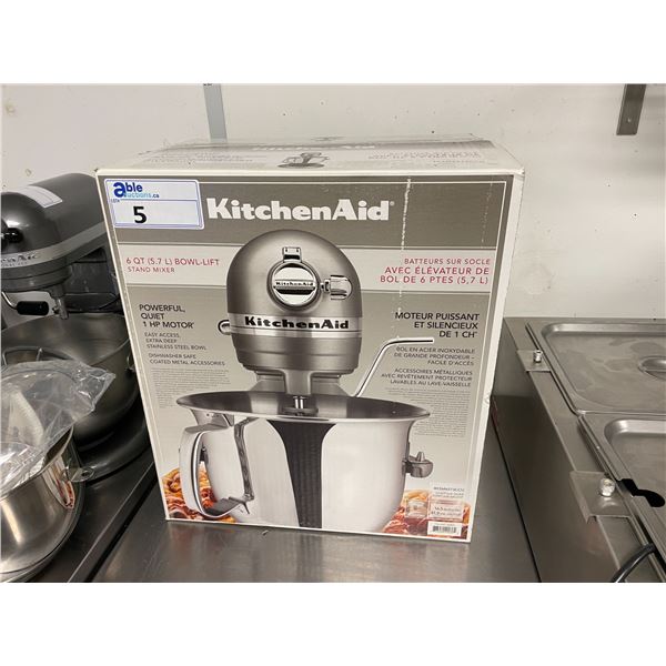 KITCHENAID 6 QT BOWL-LIFT COUNTER TOP 110V CONTOUR SILVER STAND MIXER *IN BOX*