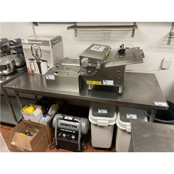 EFI 72"W X 30"D X 35"H COMMERCIAL STAINLESS STEEL PREPARATION TABLE