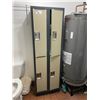 Image 1 : BEIGE METAL 2 BAY 4 DOOR LOCKER SYSTEM