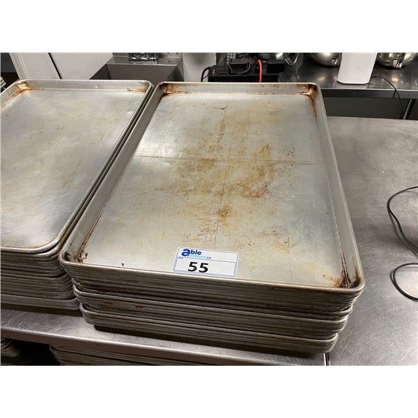 STACK OF 20 COMMERCIAL 26"W X 18"D BAKING SHEETS