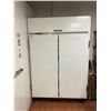 Image 1 : GENERAL WHITE 2 DOOR COMMERCIAL REACH-IN COOLER ( NOT WORKING, NEEDS REPAIRS )