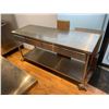 Image 1 : 4 DRAWER 72"W X 24"D X 36"H COMMERCIAL STAINLESS STEEL MOBILE PREPARATION TABLE