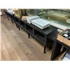 Image 2 : 3 DARK WOOD IKEA DISPLAY TABLES