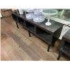 Image 3 : 3 DARK WOOD IKEA DISPLAY TABLES