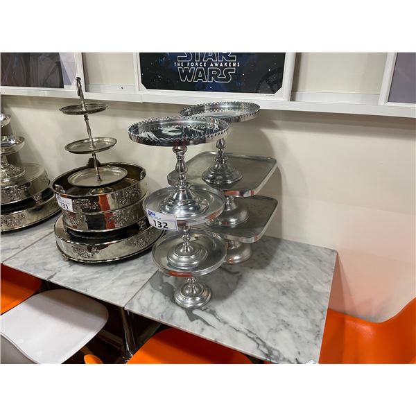 6 METAL CAKE / PASTRY STAND