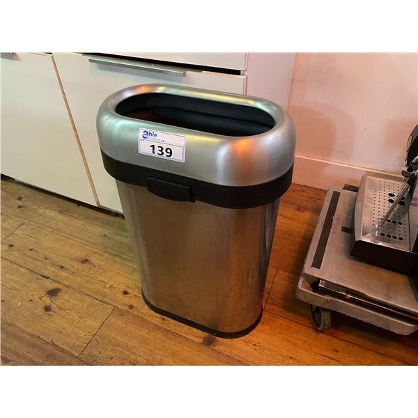 SIMPLEHUMAN STAINLESS STEEL WASTE RECEPTACLE