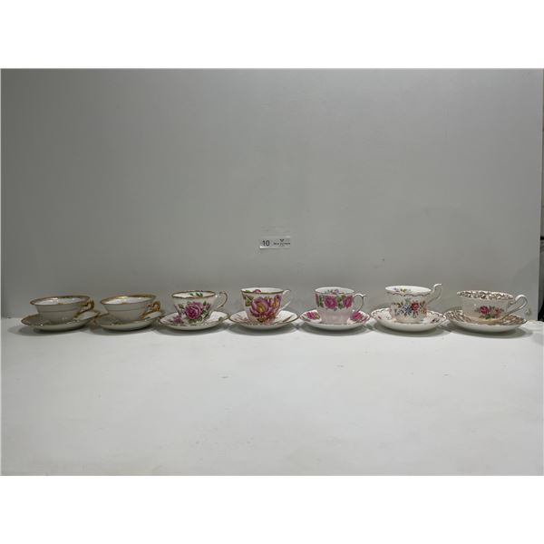 Assortment Of Tea Cups And Saucers