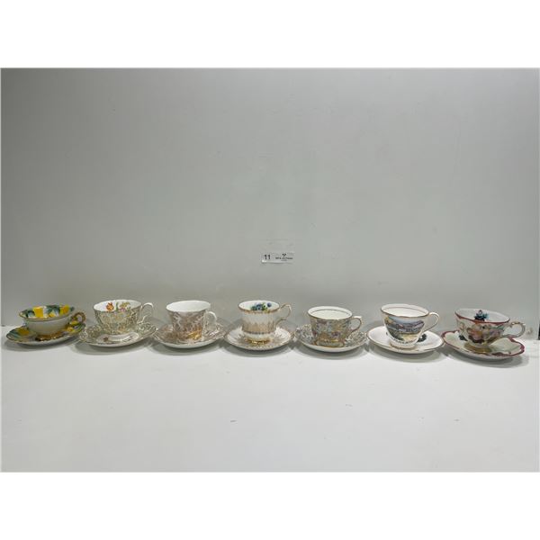 Assortment Of Tea Cups And Saucers