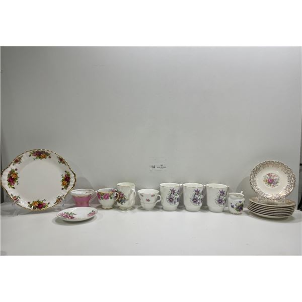 Assortment Of Tea Cups And Saucers