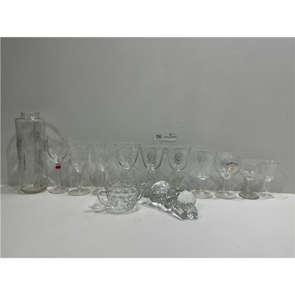 Collection Of Assorted Glass Cups