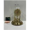 Image 1 : Antique Golden Clock And Vintage Powder Puff