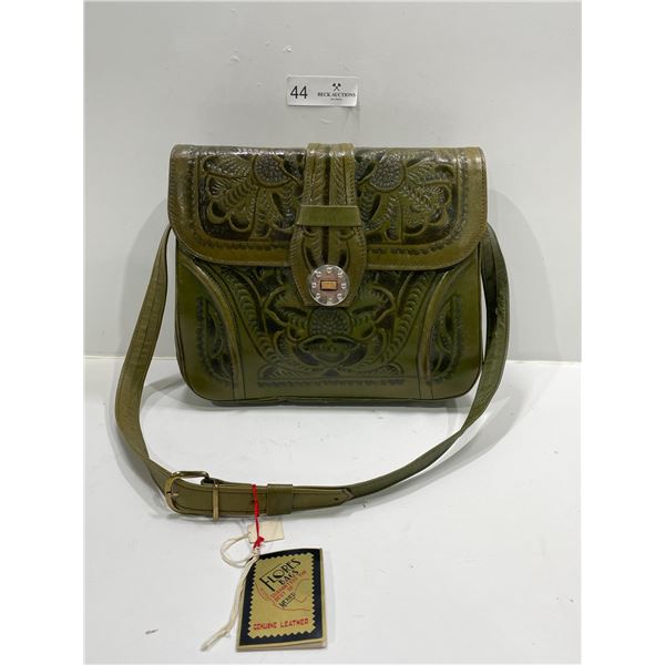 Flores Bags, Genuine Leather Hand Tooled Western Purse