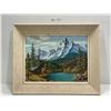 Image 1 : Mountain Peaks Beautiful Acrylic Painting, 20W x 16H