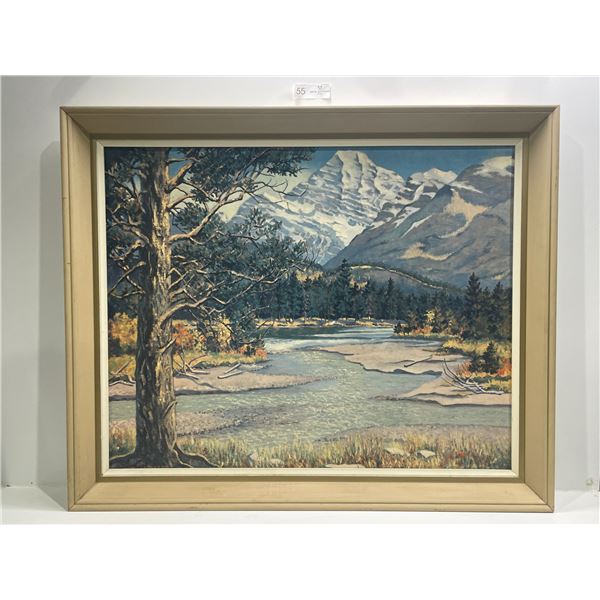 Jean Cameron, Snowy Mountain Sights In Spring Print