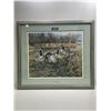Image 1 : Andrew Kiss, "Sanctuary" Certificate Of Authenticy, Canadian Geese Print, 34.5L x 31.5W
