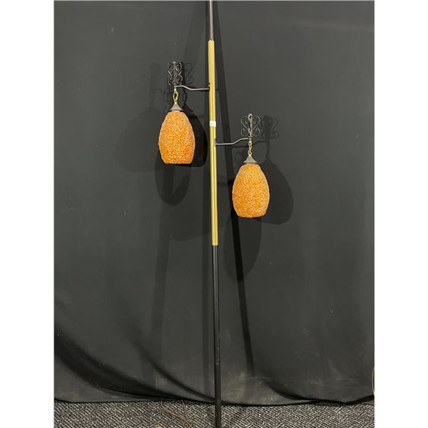 Vintage Mid Century Modern Spaghetti Shade Tension Pole Lamp 8ft