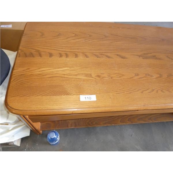 wooden coffee table