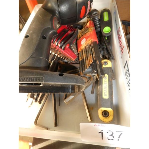 Craftsmen flashlight, allen keys