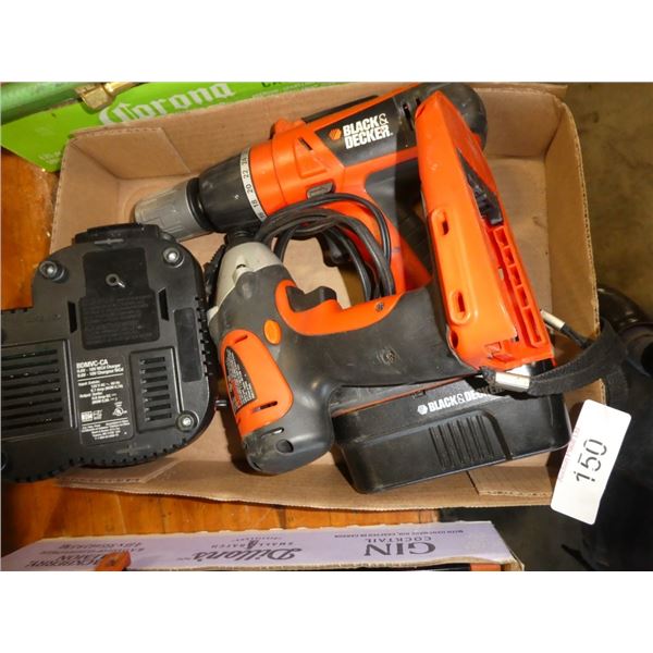 Black & Decker drill and impact driver