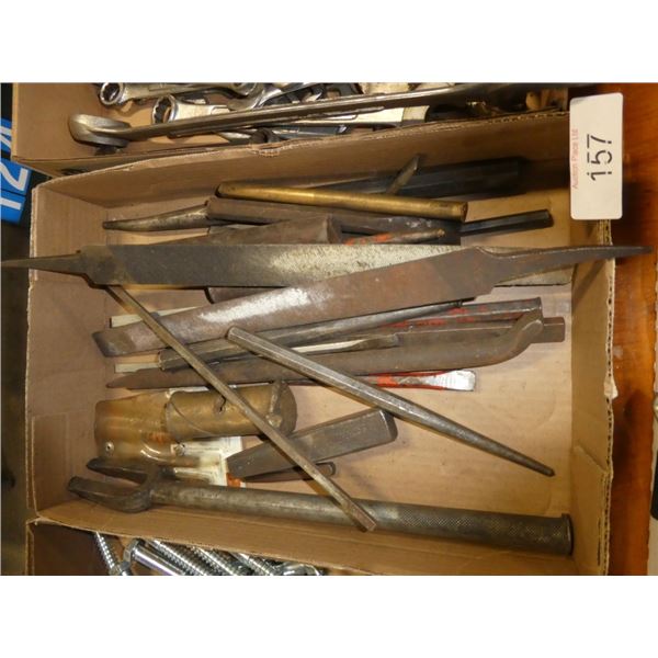 files, punches, tie rod removal tool