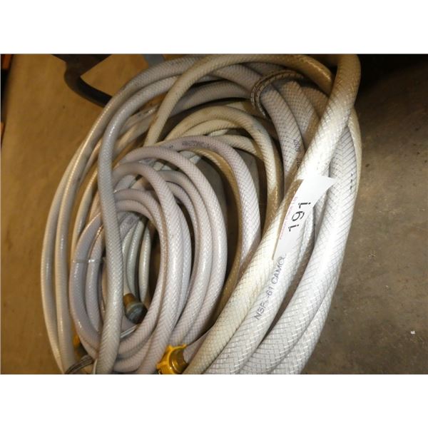 white garden hose/ rv