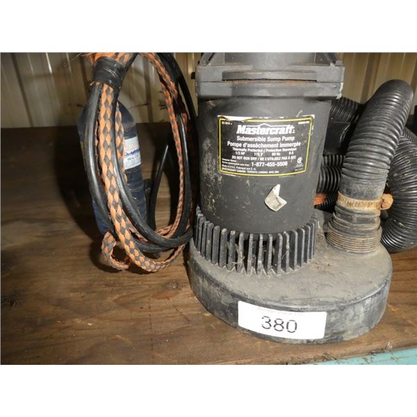 Mastercraft submersible sump pump