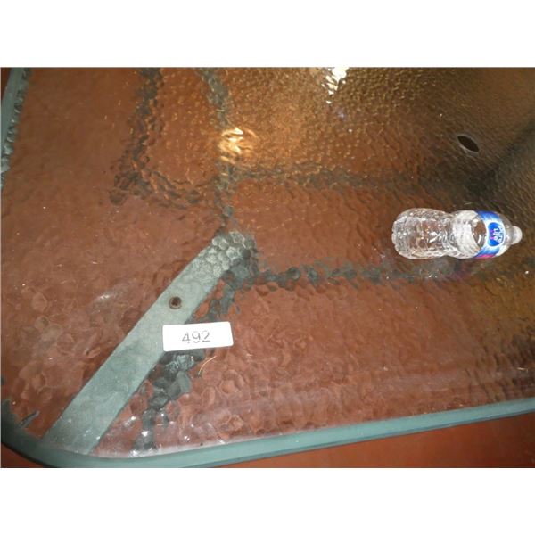 glass top patio table