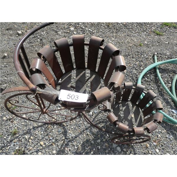 metal tricycle plant stand