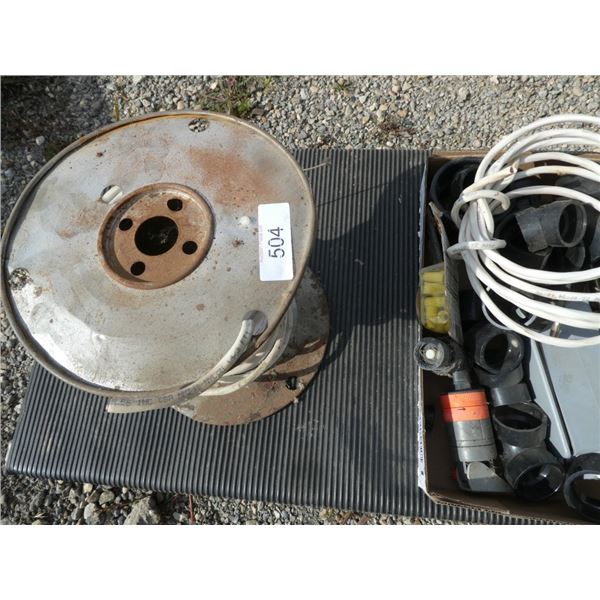 misc electrical cable,plumbing fittings etc