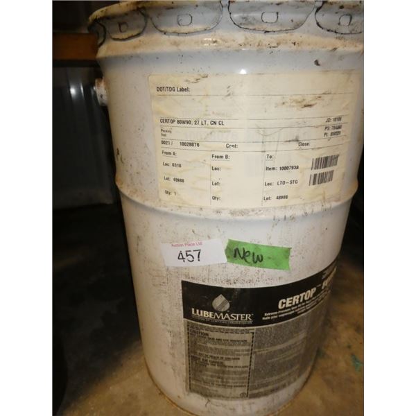 New  27 L. Certop 80W90 Gear Oil