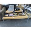 Image 1 : Contemporary Oak/Metal Coffee/End Table Set