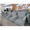 Image 1 : Grey Cloth Contemporary Armchairs - 7