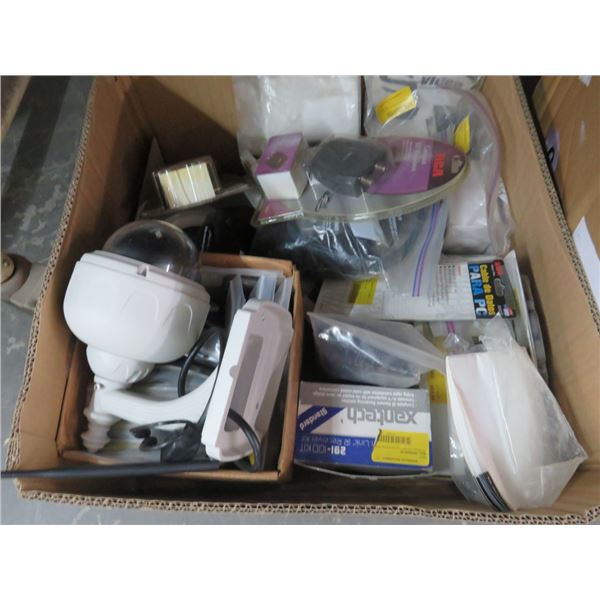 Security Cameras, Adapters, Housing - 3 Boxes