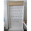 Image 2 : White Mica Upright Free Standing Slat Display 3 w/Peg Hooks