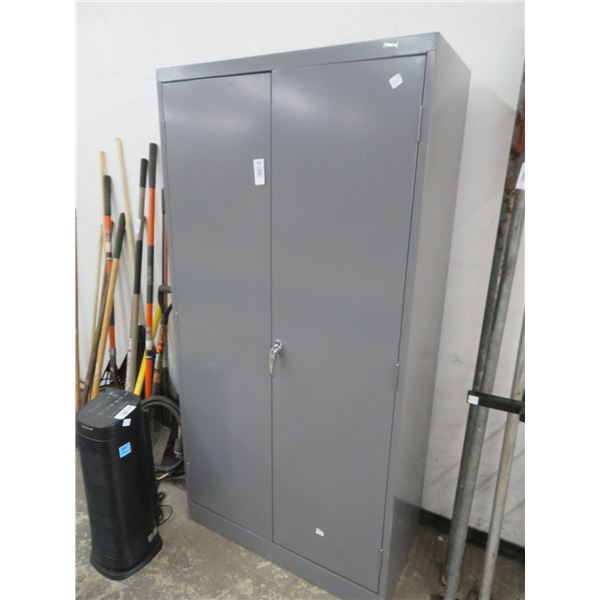 Uline Grey Metal Storage Cabinet