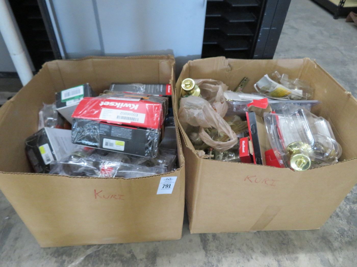 Boxes w/Asst. Door Hardware