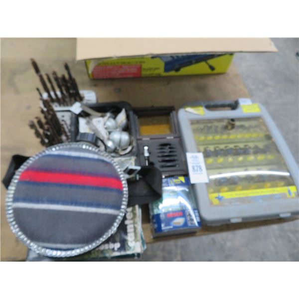 Router and Drill Bits, Roller Bearings, Canteen