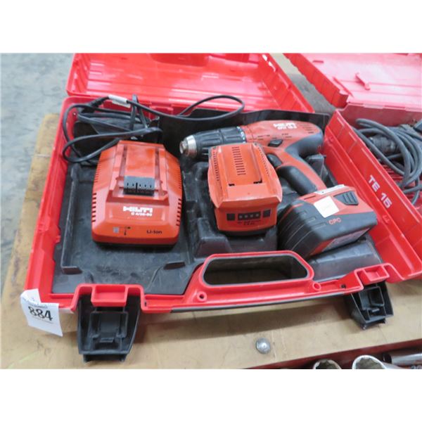 Hilti SFH18A Cordless Drill w/Batteries/Charger/Case