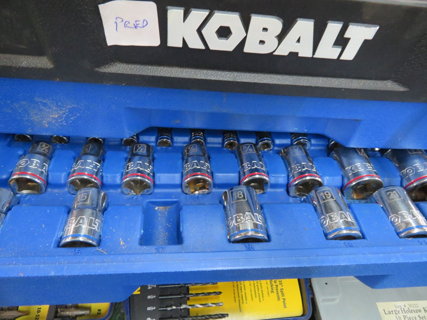 Kobalt Large and Socket and Wrench Set w/Toolbox
