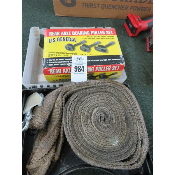 Bearing Puller Kit, Tow Strap