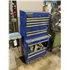 Image 1 : EVERCRAFT BLUE 9 DRAWER MOBILE INDUSTRIAL TOOL BOX WITH ASSORTED TOOL CONTENTS