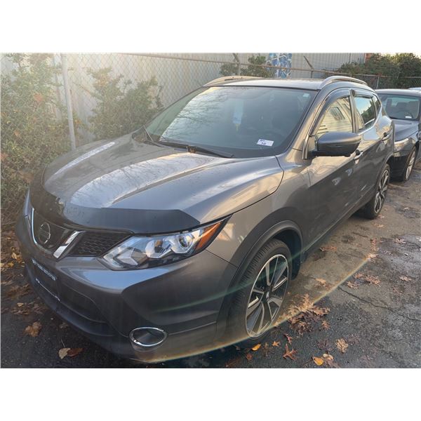 2018 NISSAN QASHQAI SL, 4DR SUV, GREY, VIN JN1BJ1CR2JW290569,