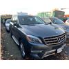 Image 2 : 2013 MERCEDES BENZ ML350 BLUETEC, 4DR SUV, BLACK, VIN 4JGDA2EB3DA203979