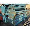 Image 2 : LOT OF 15PCS BLUE INDUSTRIAL PALLET RACKING 18FT X 42" UPRIGHTS & 2 BUNCHES OF 8FT CROSS BEAMS