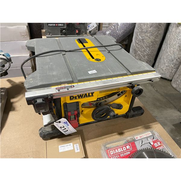 DEWALT DWE7485 8 1/4  PORTABLE ELECTRIC INDUSTRIAL TABLE SAW