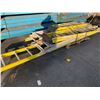 Image 1 : PALLET OF ASSORTED SIZE YELLOW/ALUMINUM CARBON FIBER STEP LADDER/ EXTENSION LADDER