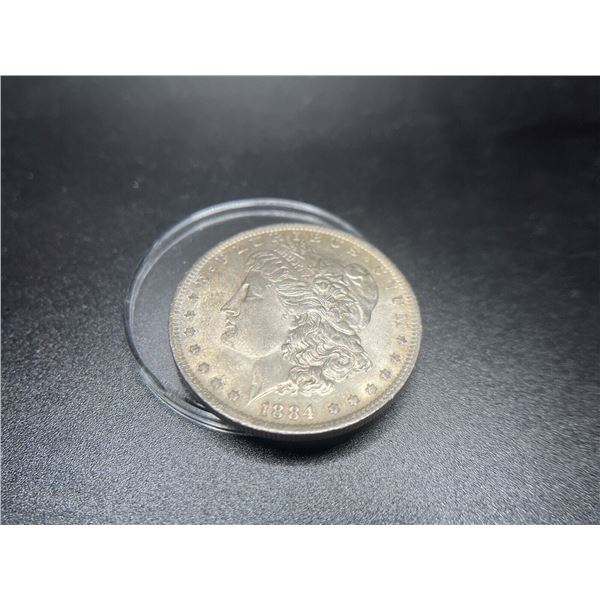 1884 O Morgan Silver Dollar AU