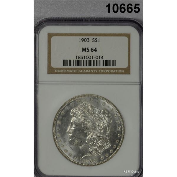 1903 Morgan Dollar MS-64 PCGS