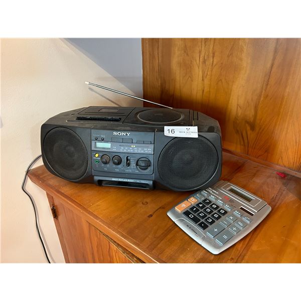 Sony Radio Stereo With A Calculator