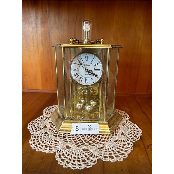 Vintage Brass Clock 6W 8H And A Mini Clock
